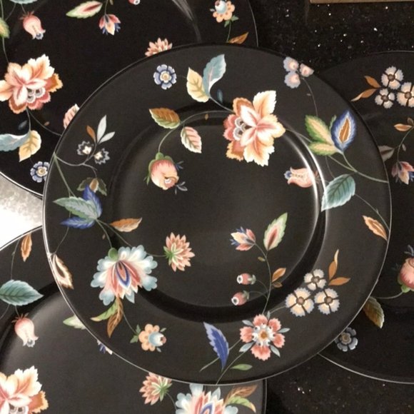 Oscar de la Renta Clarion Dinner Plates Set of 4-Vintage - Picture 6 of 11